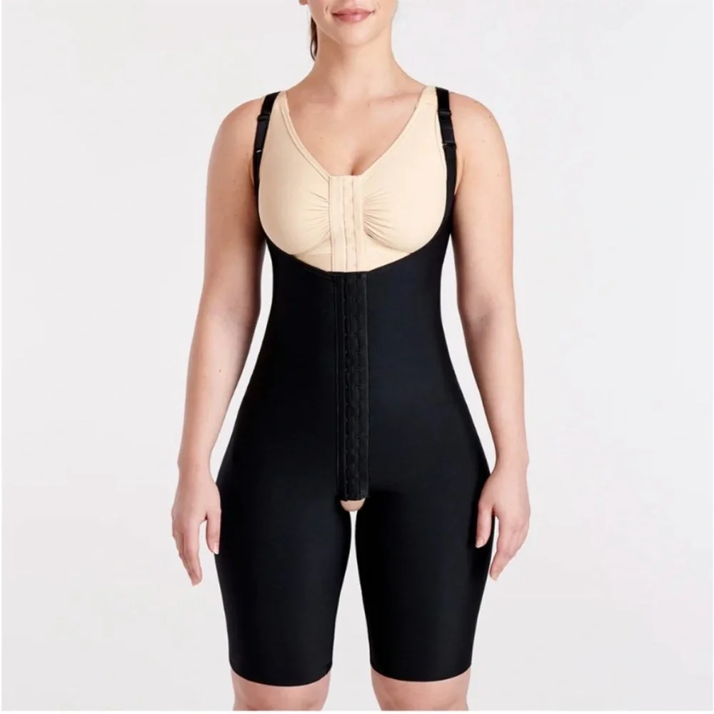 Marena Max Compression Girdle Shapewear suspenders zipperless snatched Black 2XS - Picture 3 of 7